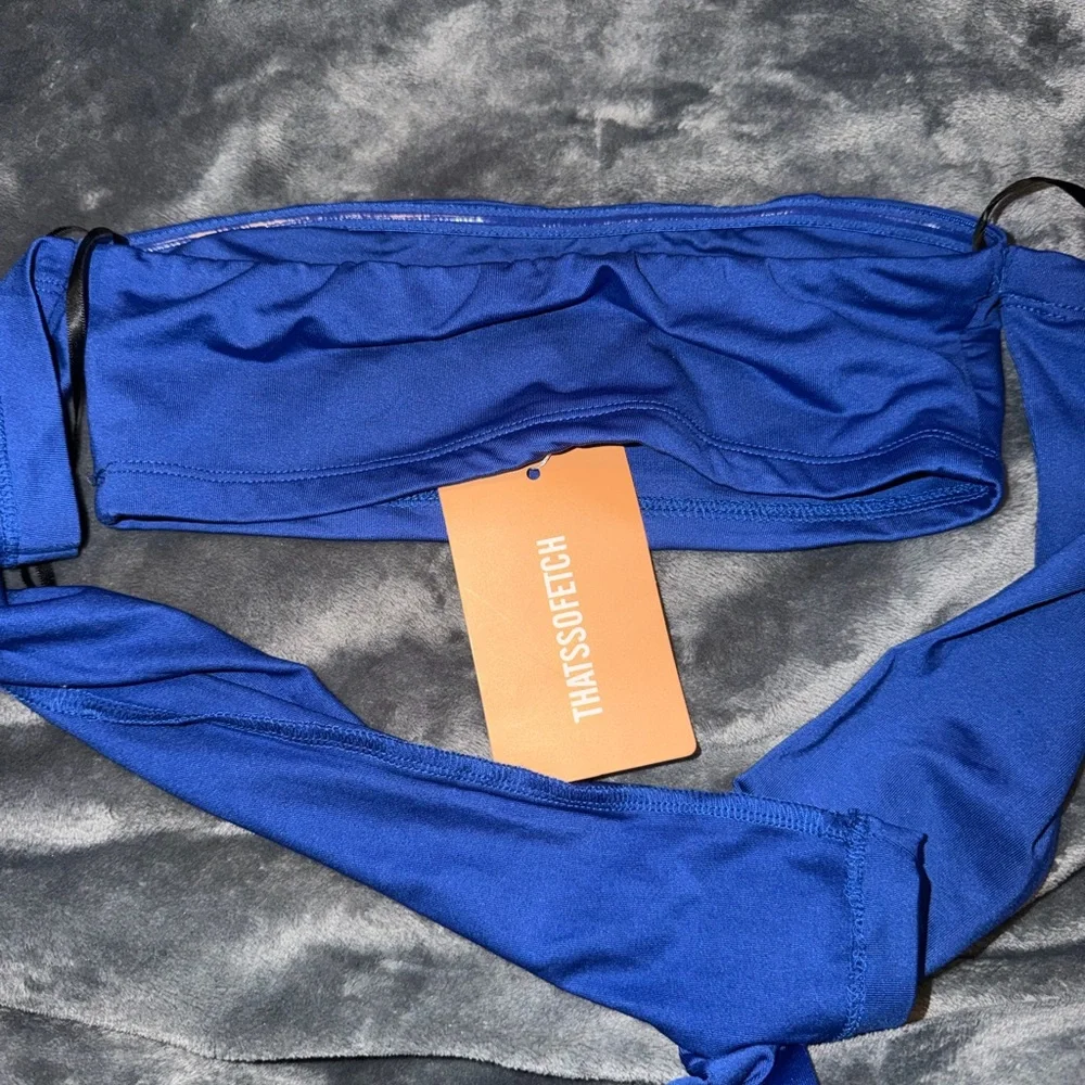 NWT Thatssofetch Off-Shoulder Crop Top - Picture 4 of 5